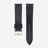 Seta Blu: Blue Cordovan Strap with Rope Stitches