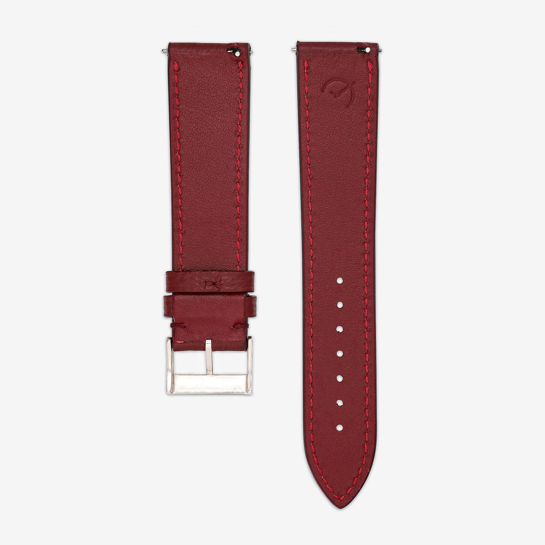 Firenze: Red Grained Calfskin Strap