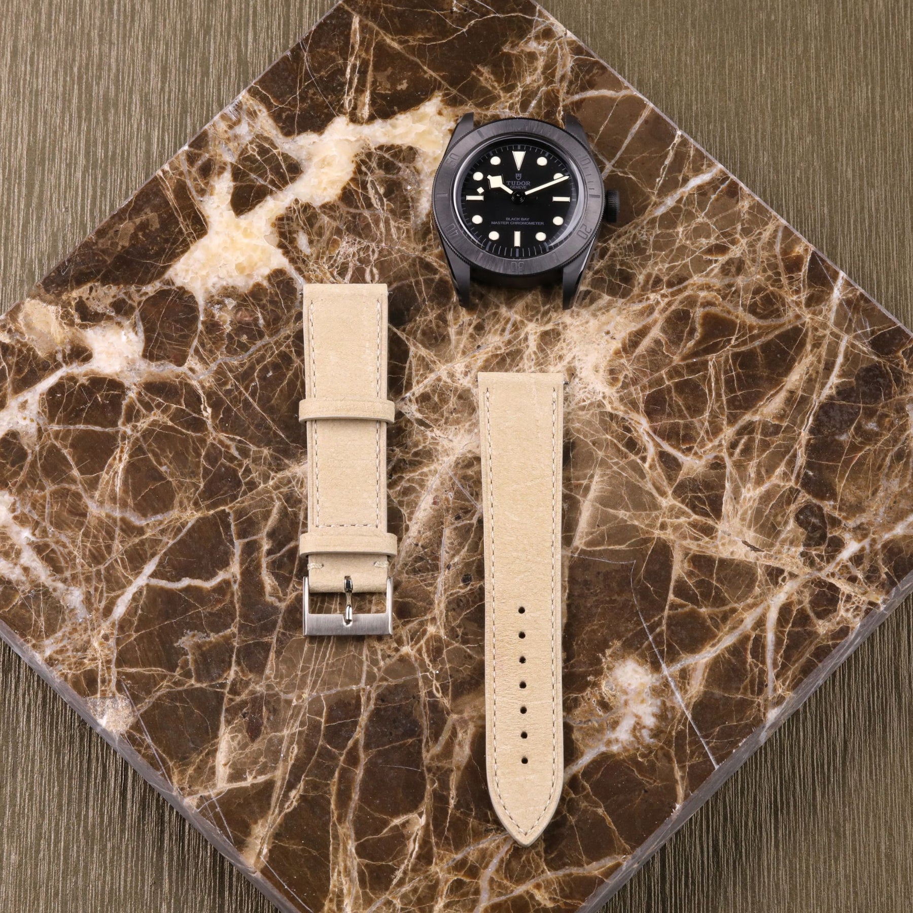 Siracusa: Cream Kudu Leather Strap