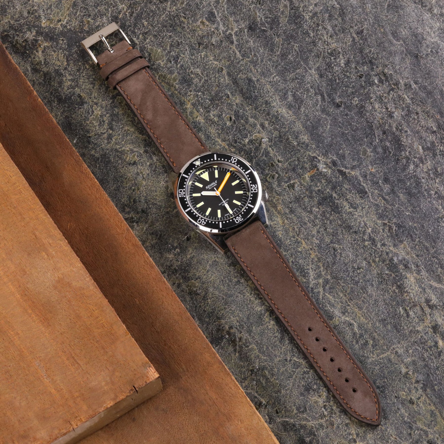 Cioccolato: Dark Brown Kudu Leather Strap