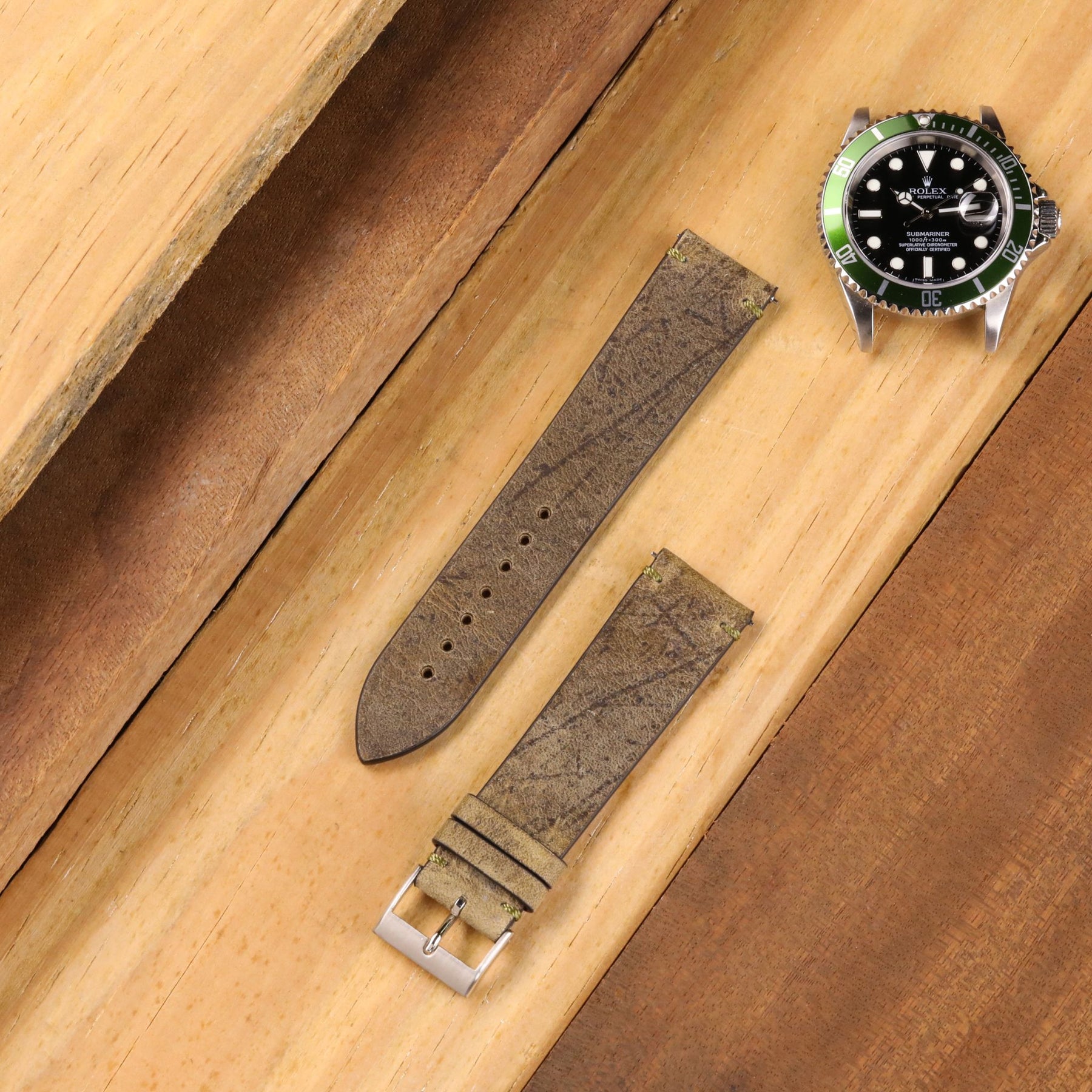 Rambo: Forest Brown Kudu Leather Strap