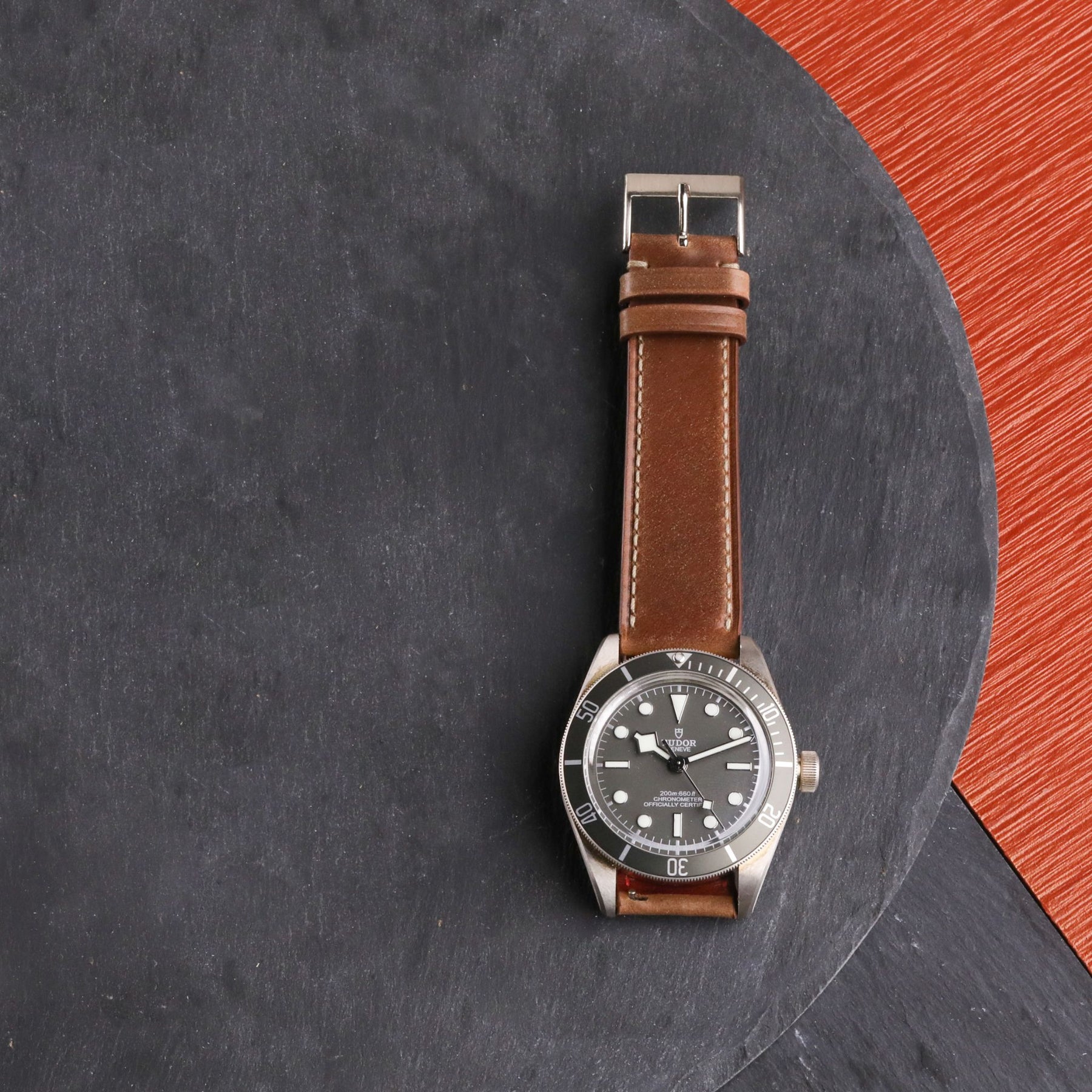 R.N.O. : Cinturino in Cordovan Marrone Chiaro