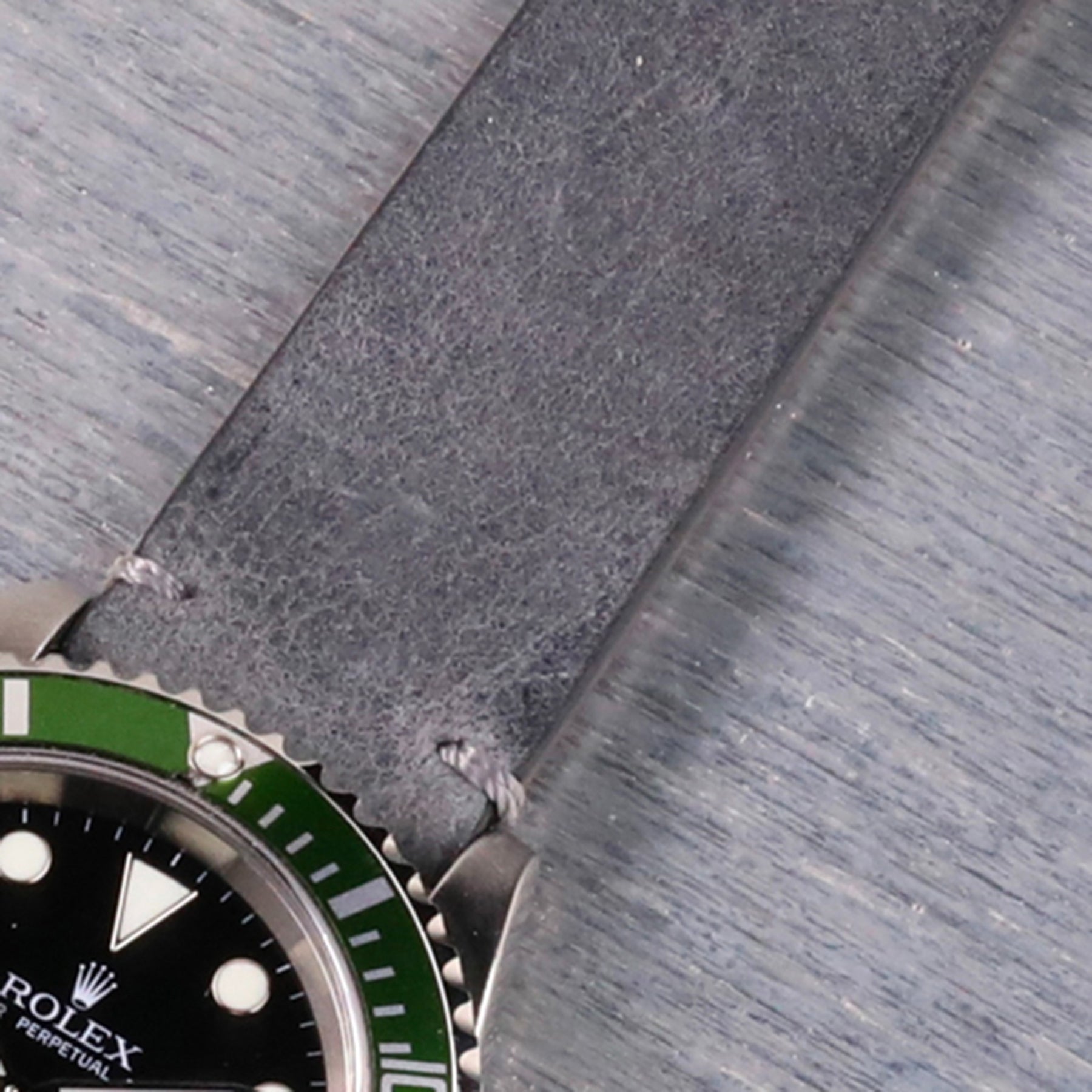 Asphalt: Dark Gray Kudu Leather Strap