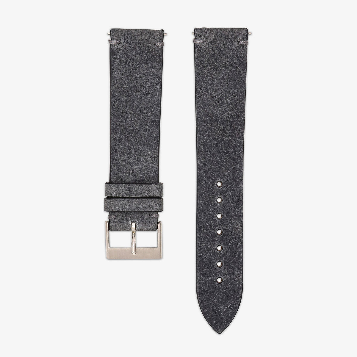 Asphalt: Dark Gray Kudu Leather Strap