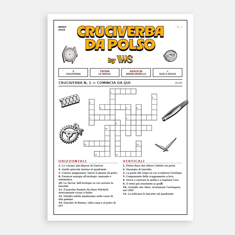 Cruciverba da Polso - Edizione N°1