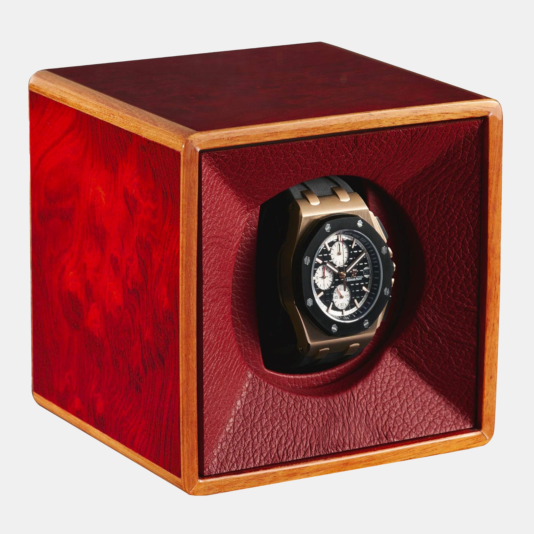 Tempo Unico: Red Briarwood Winder for Automatic Watch