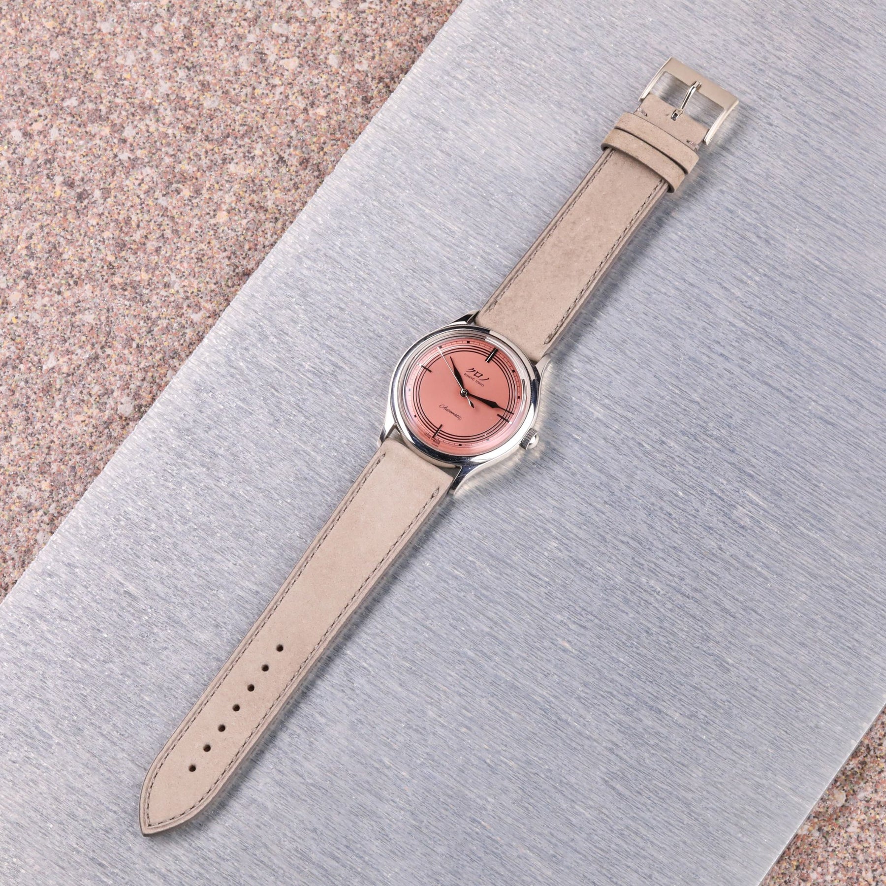 Coral: Taupe Kudu Leather Strap