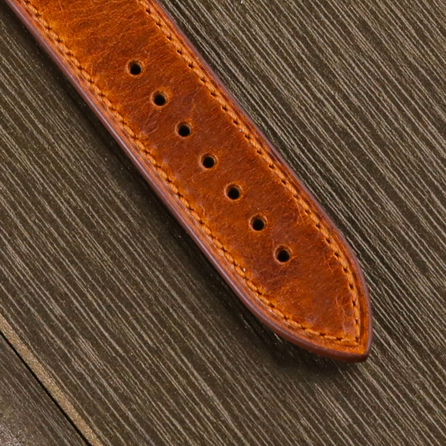 Caramello: Cinturino In Pelle di Kudu Color Caramello